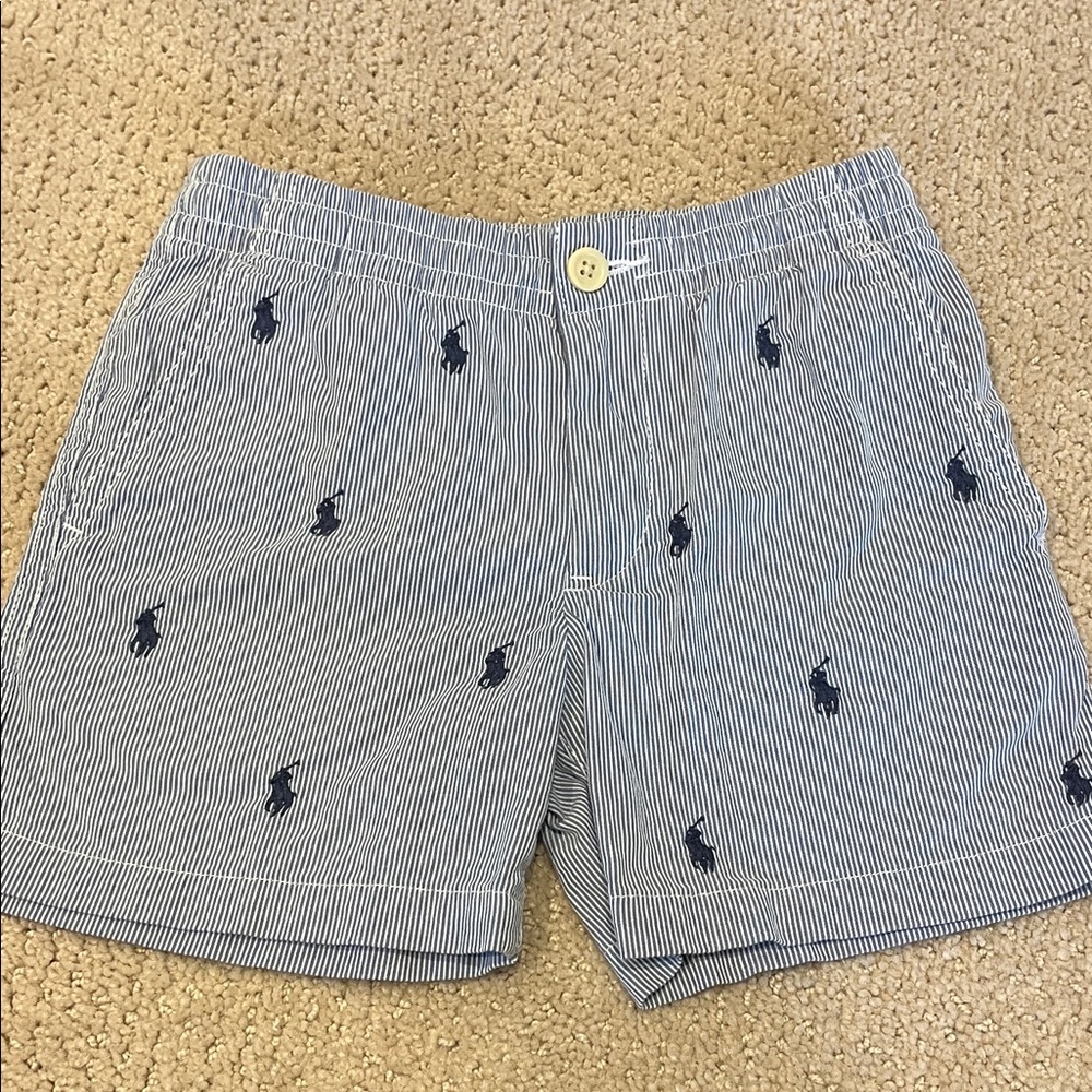 Polo by Ralph Lauren Navy Embroidered Kid’s Shorts